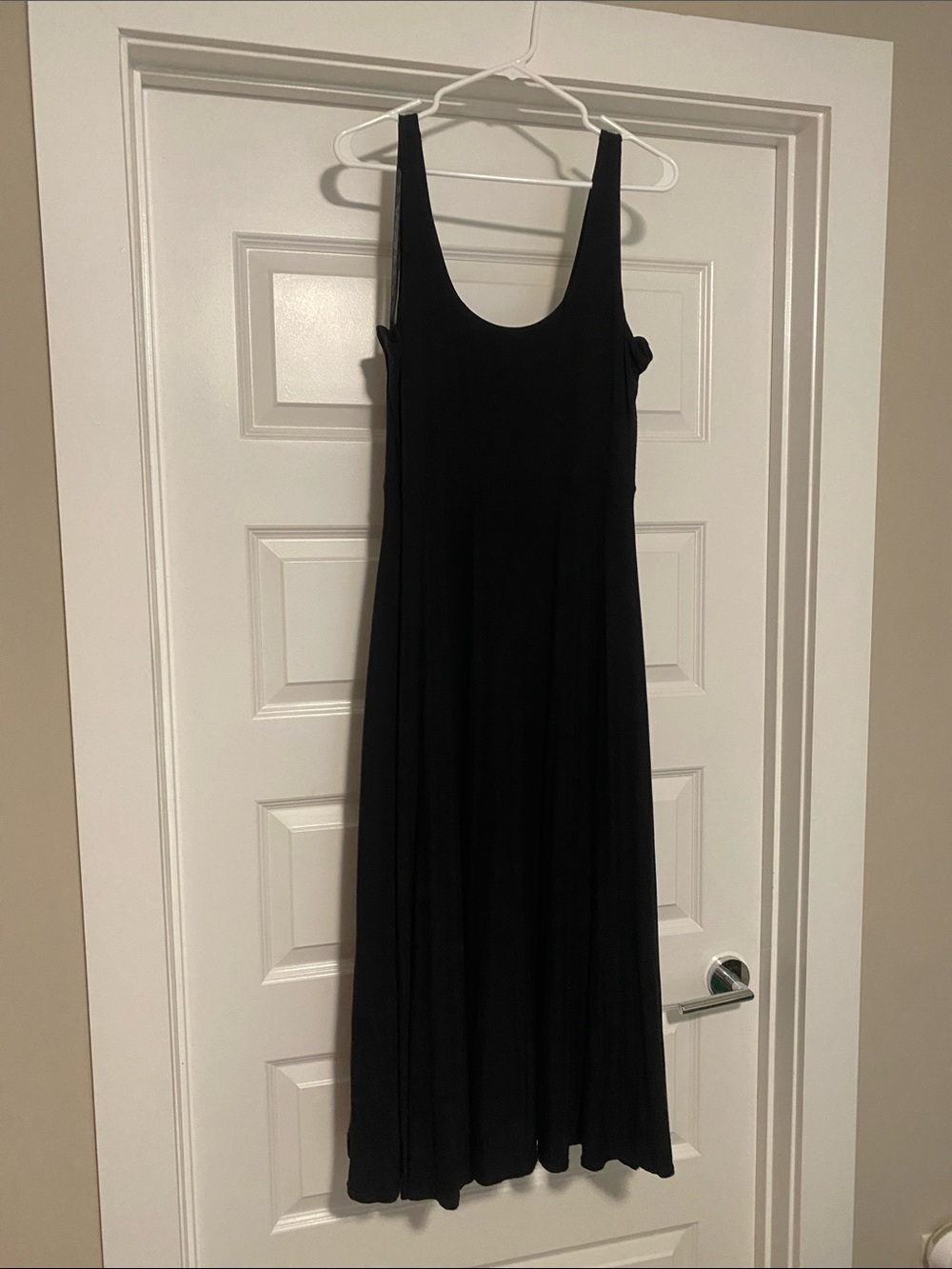 Athleta Black Scoop Neck Maxi Dress